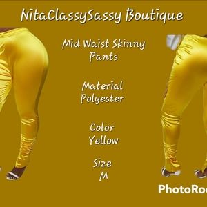 Yellow Skinny Pants